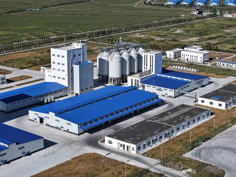 Aerial view of the plant