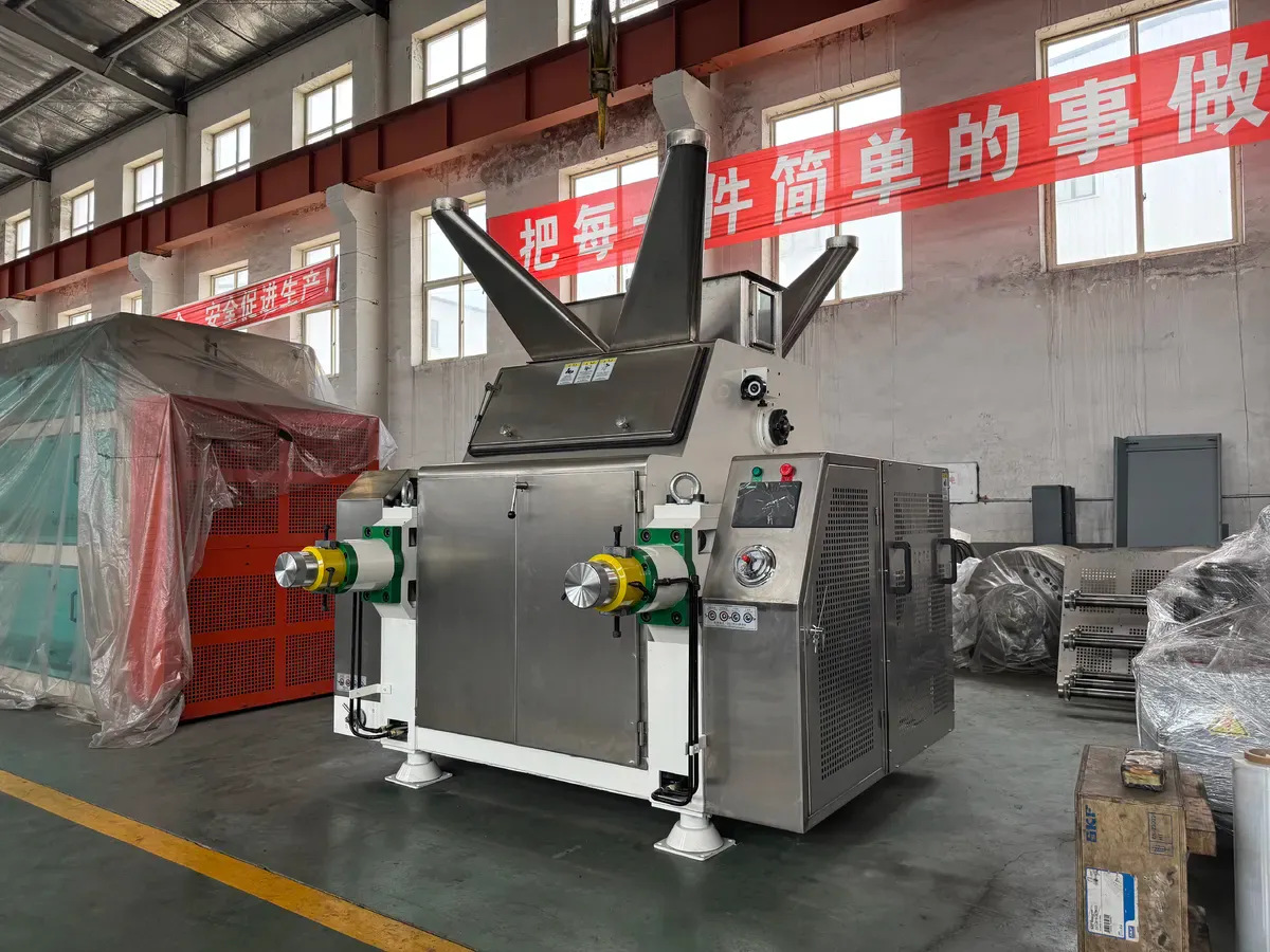 Bellaex oat flaking equipment prepared for industrial production environments.