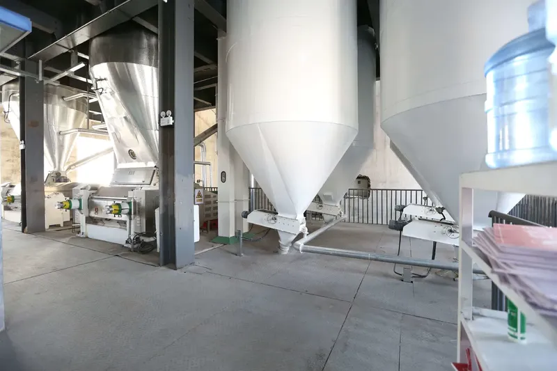 flaking mill, raw material silos and auxiliary equipment