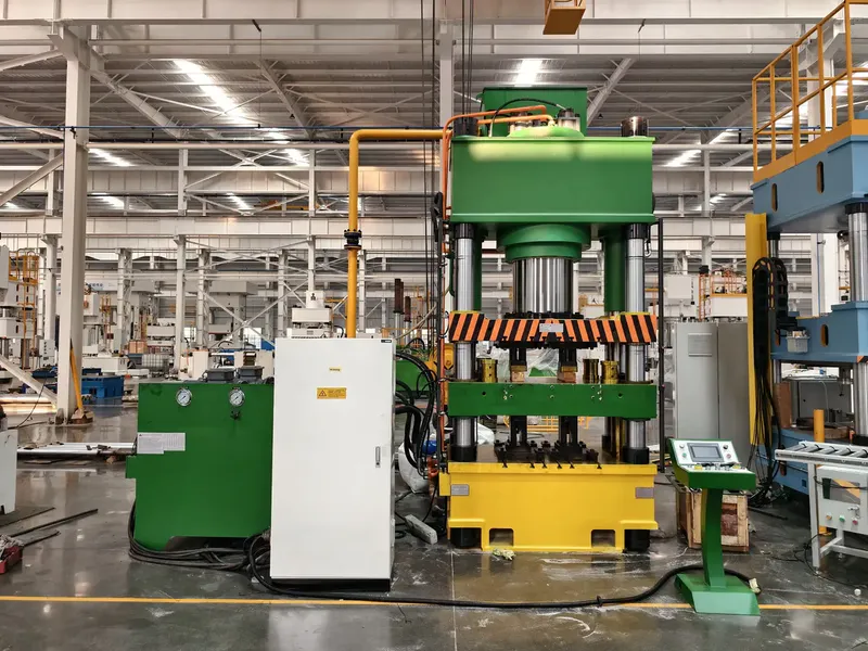Four-column hydraulic press configured for the Morocco salt lick block project