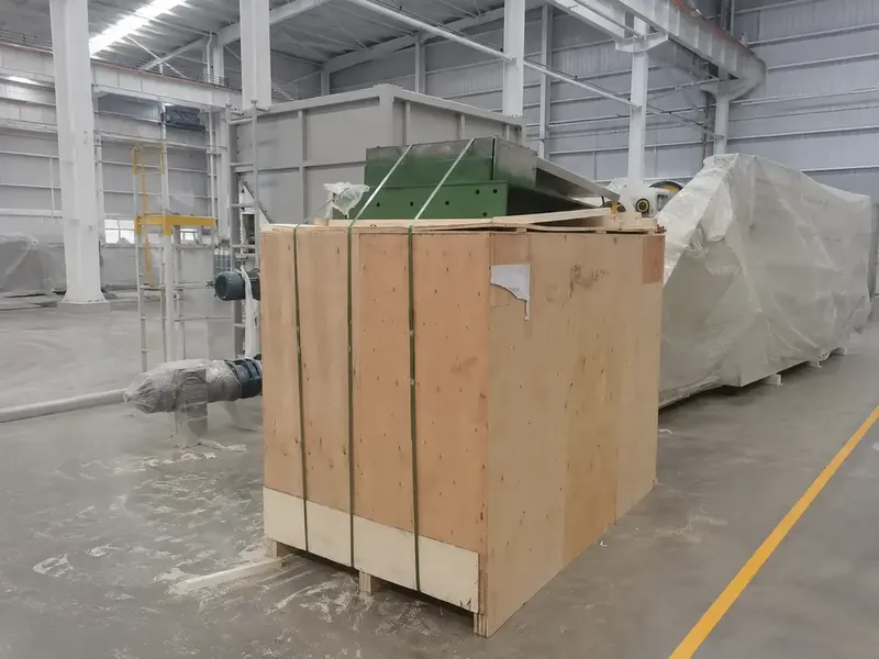 Salt lick block production equipment packed for export to Morocco