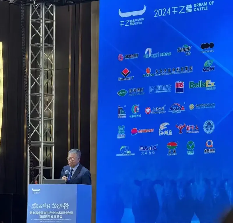 The scene of the chairman's speech